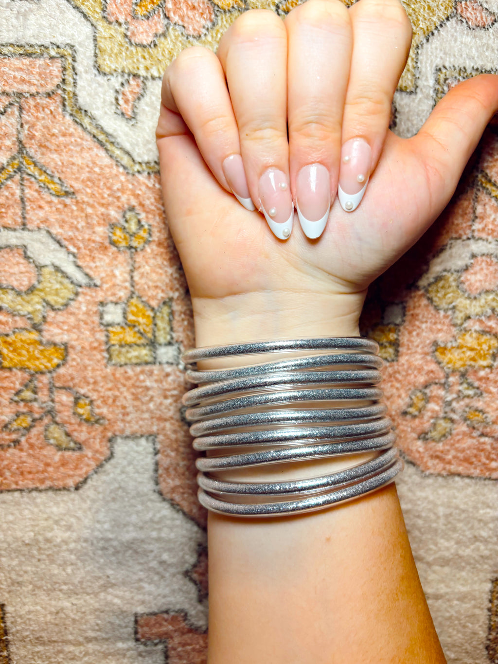 Lila Jelly Bangle Stack